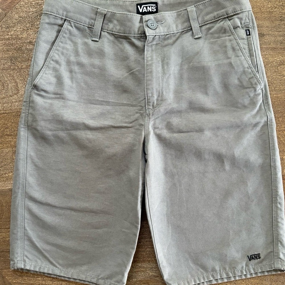 Vans Men's Flat Front Chino Skater Shorts Grey‎ 28